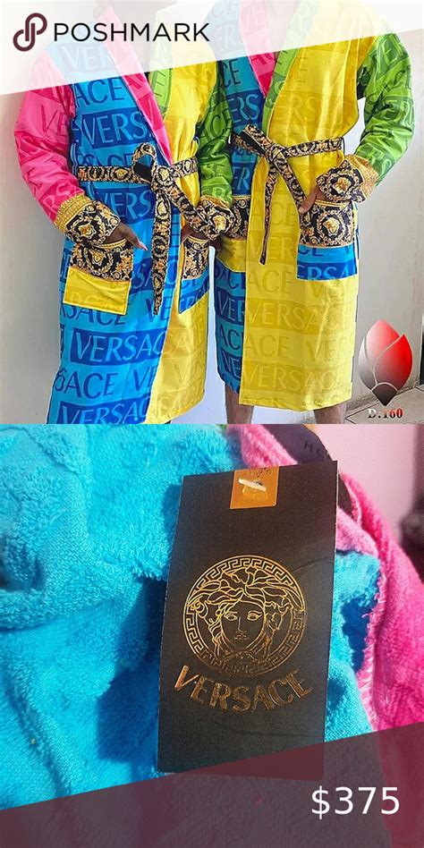 versace multicolor robe